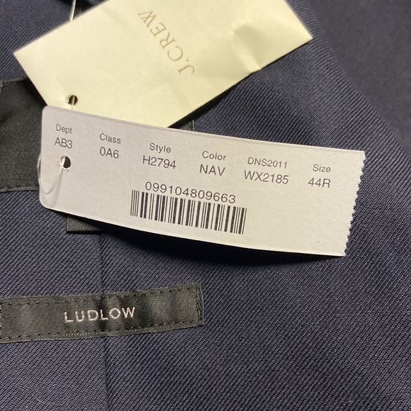 J Crew Navy Blue Ludlow Wool Blend Sports Coat NWT - Picture 11 of 11